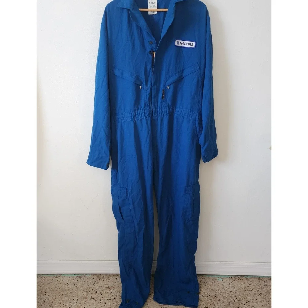 RPS Rigwear Mens 50 Tall Flame Retardant Nomex IIIA Coverall Suit Blue 7912-ROY